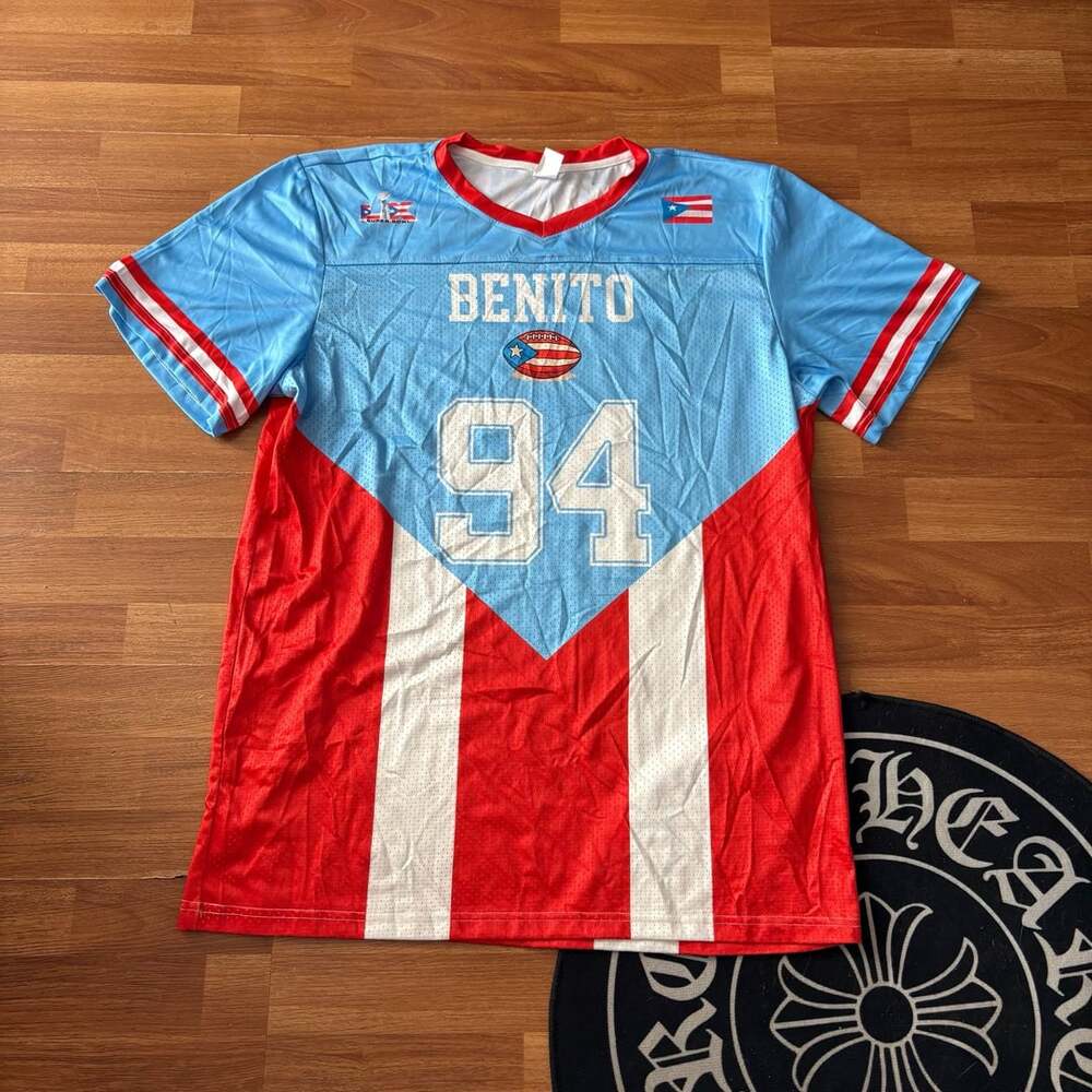 Bad Bunny Benito 94 Puerto Rico Halftime Football Jersey